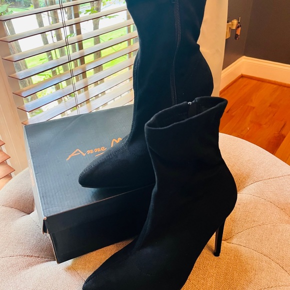 Anne Michelle Pointed Toe 4” Black Stilettos Women's High Heel Boots -Sz. 7 NWOT - Picture 5 of 10